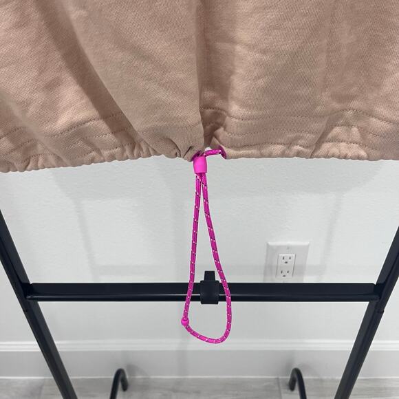 Nike Women's XL Cropped Paint Splatter Logo Drawstring Sweatshirt - Picture 4 of 4